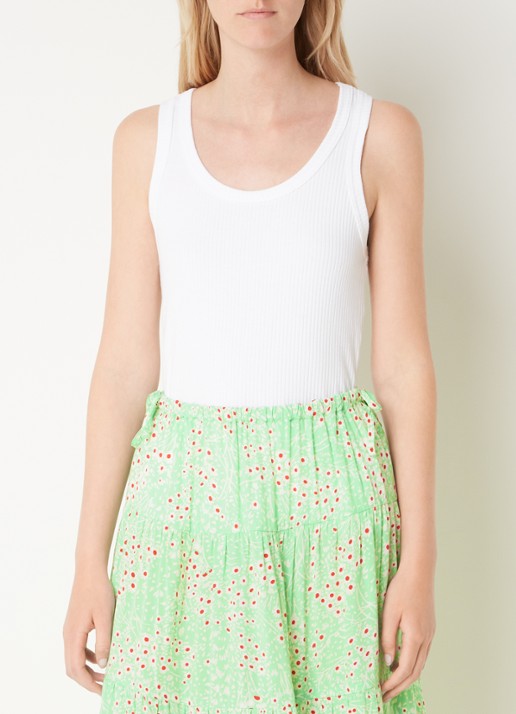 Whistles Tanktop van katoen met ribstructuur