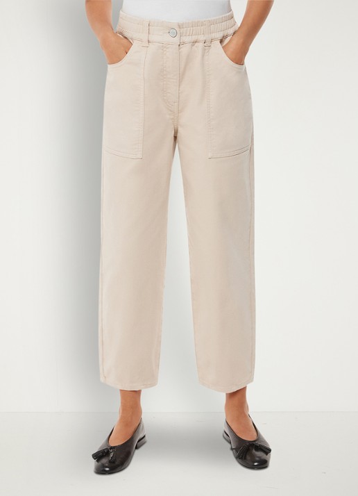 Whistles Tessa high waist cropped straight fit chino met steekzakken