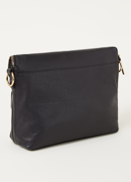 Whistles Vida crossbodytas van leer - achterkant zwart