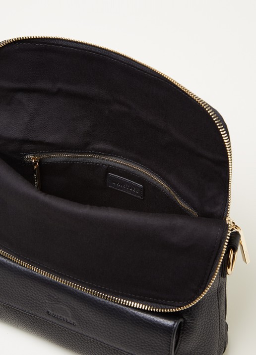 Whistles Vida crossbodytas van leer - detail 2 zwart