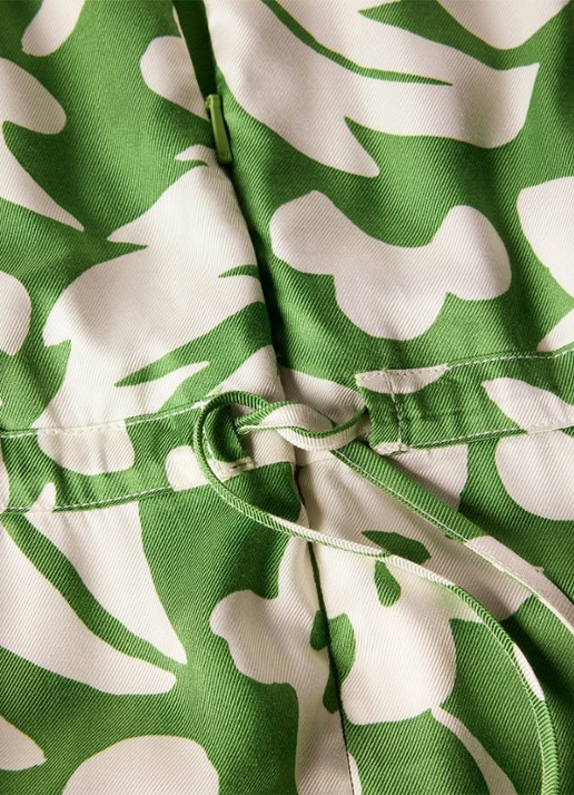 Whistles Wide fit jumpsuit met bloemenprint - detail 3 groen