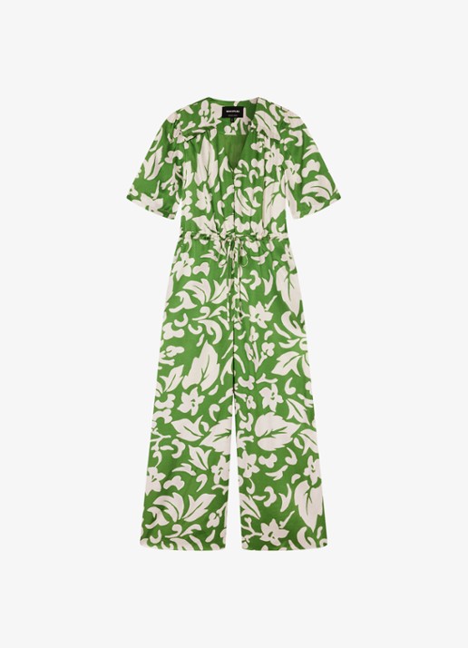 Whistles Wide fit jumpsuit met bloemenprint