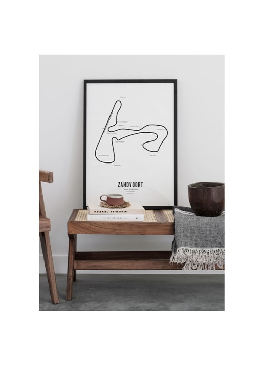 WIJCK. Circuit Zandvoort print 50 x 70 cm - voorkant 4 wit