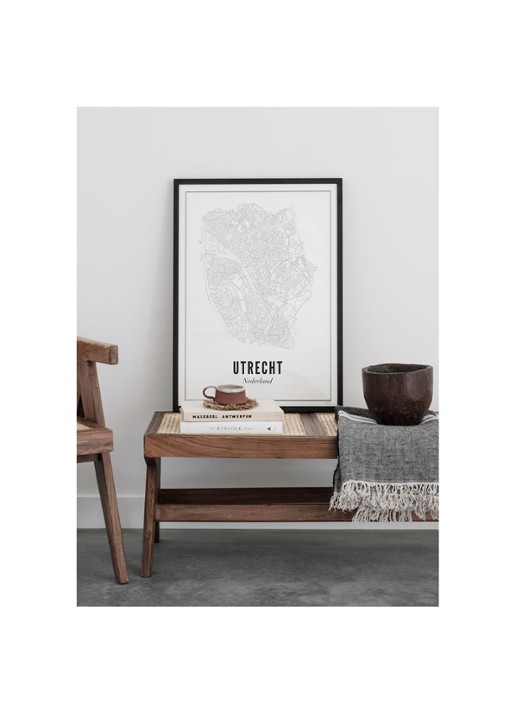WIJCK. Utrecht Stad print - voorkant 4 wit
