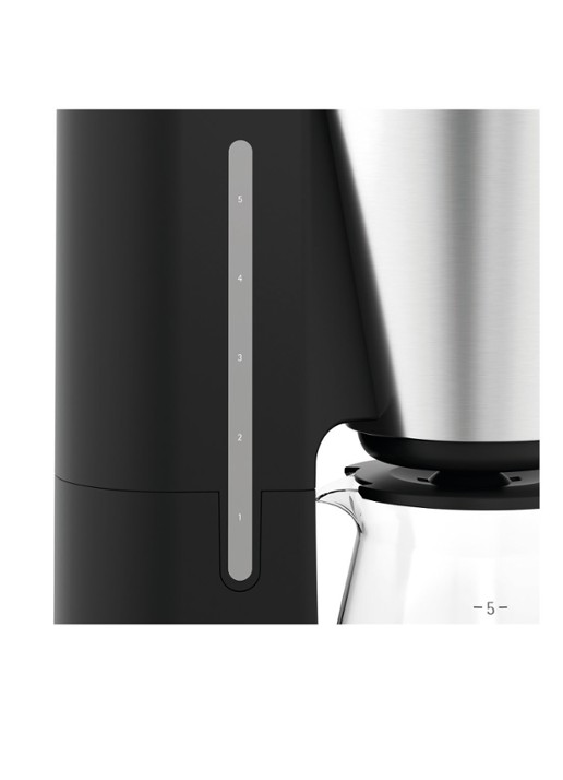 WMF KITCHENminis Aroma koffiezetapparaat met glazen kan - detail 7 zilver