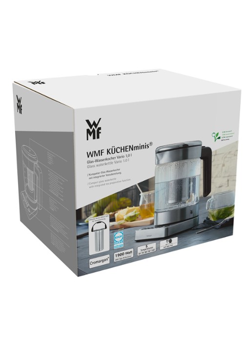 WMF KITCHENminis Vario 2-in-1 variabele waterkoker met theefilter 1 liter  - detail 4 transparant