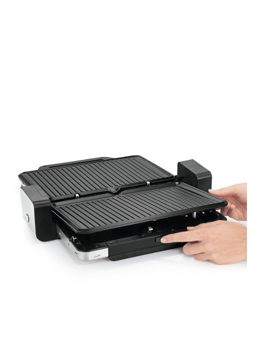 WMF LONO contactgrill + tafelgrill 2-in-1 - detail 4 zilver