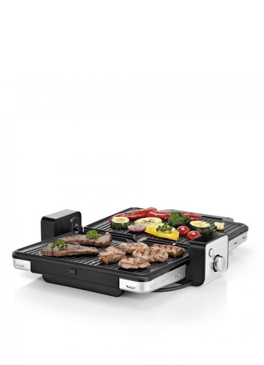 WMF LONO contactgrill + tafelgrill 2-in-1 - voorkant 6 zilver