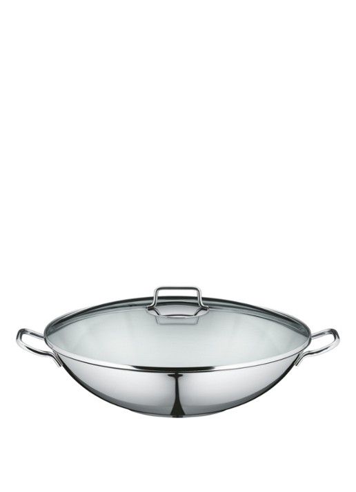WMF Macao wok 4-delig, 36 cm - detail 3 zilver
