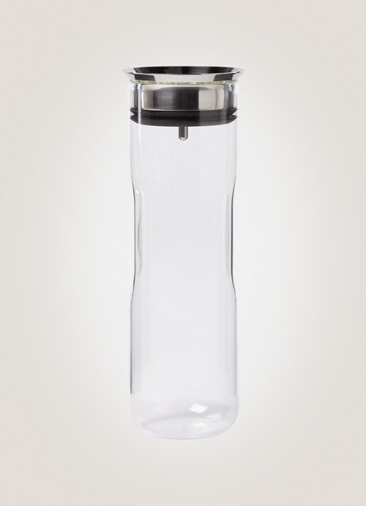 WMF Motion karaf van glas 1,25 liter - voorkant 7 zilver