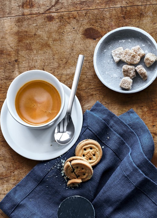 WMF Nuova koffie- en theelepelset 6-delig - voorkant 2 zilver