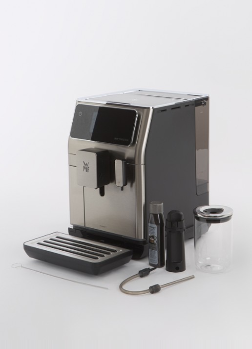 WMF Perfection 660L volautomatische koffiemachine CP813D10 - voorkant 3 zilver