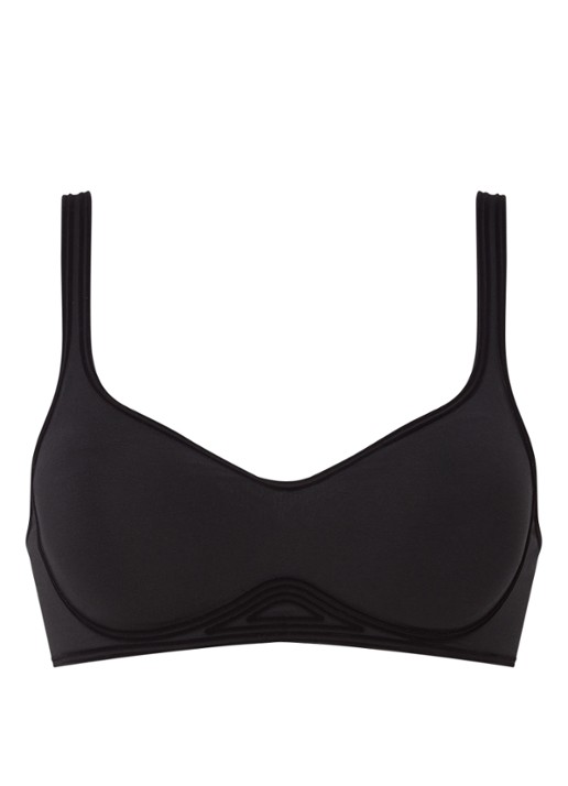 Wolford 3W Cup bralette met uitneembare padding - voorkant 2 zwart
