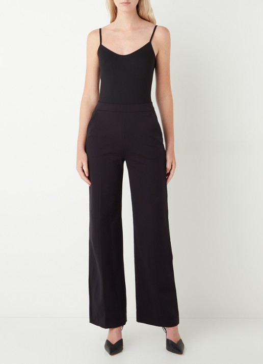 Wolford Aurora Hawaii spaghetti top - voorkant 3 zwart