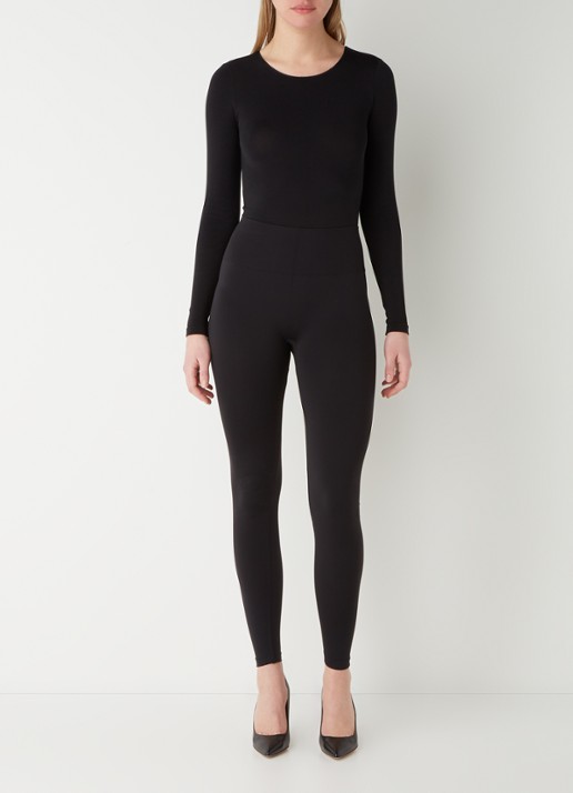 Wolford Aurora high waist legging - voorkant 3 zwart