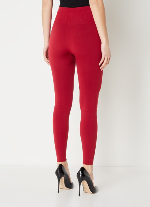 Wolford Aurora high waist legging - achterkant 3 donkerrood