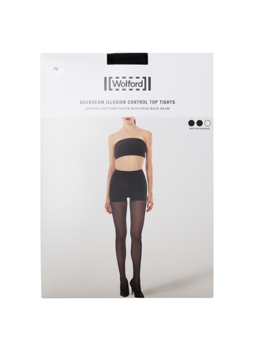 Wolford Backseam Illusion corrigerende netpanty in 30 denier