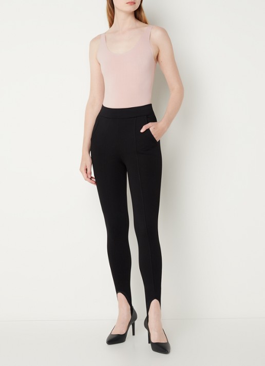 Wolford Beauty Cotton mouwloze stringbody - voorkant 2 oudroze