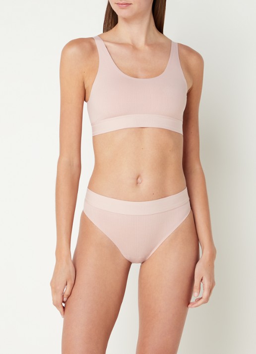 Wolford Beauty Cotton slip - voorkant 4 oudroze