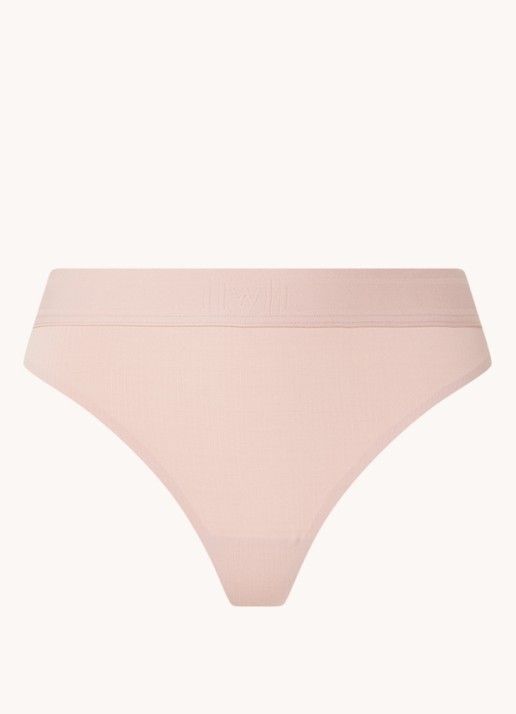 Wolford Beauty Cotton string - voorkant 3 oudroze