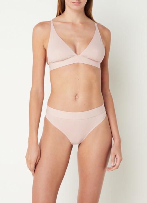 Wolford Beauty Cotton string - voorkant 4 oudroze