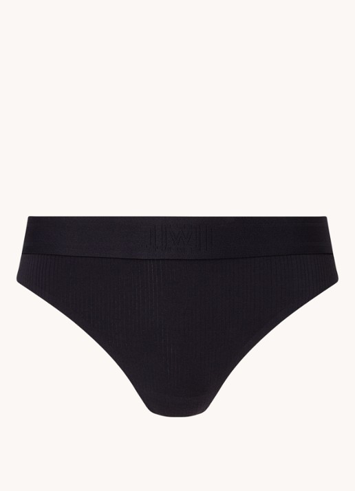 Wolford Beauty Cotton string - voorkant 3 zwart