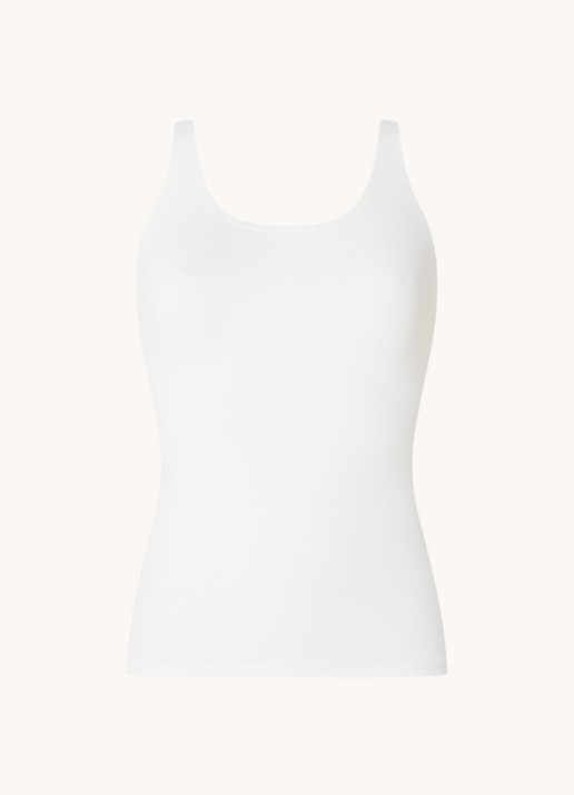 Wolford Beauty Cotton tanktop - voorkant 2 wit