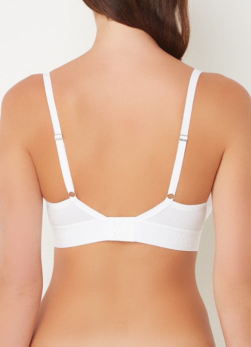 Wolford Beauty Cotton voorgevormde bh met beugel - achterkant 4 wit