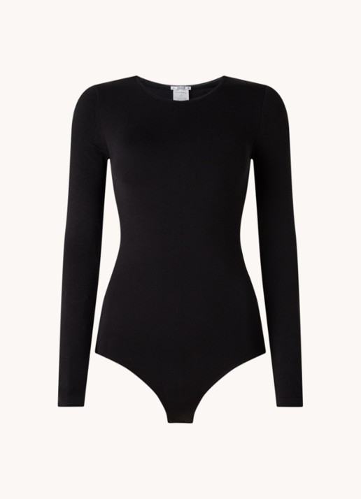 Wolford Berlin body met lange mouwen - voorkant 3 zwart
