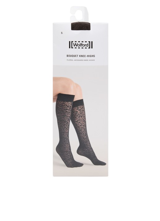 Wolford Bouquet kniekousen met bloemenprint in 30 denier