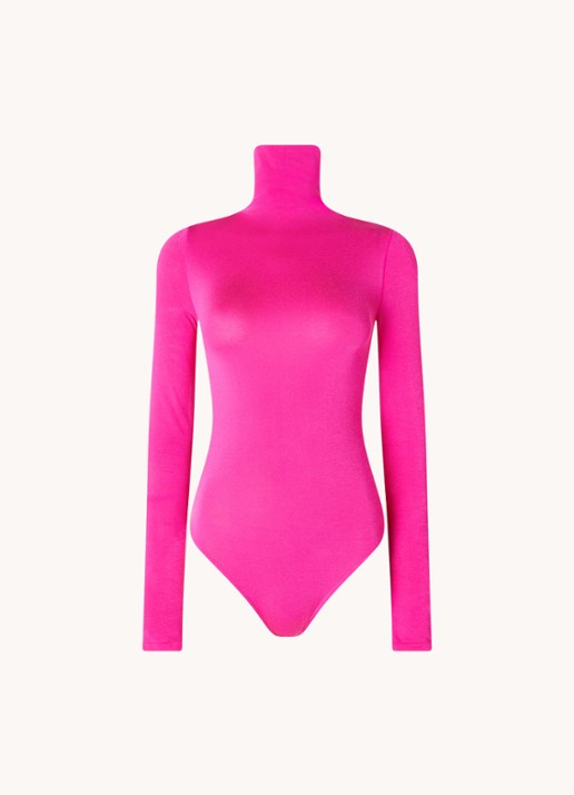 Wolford Colorado body met col - voorkant 4 roze