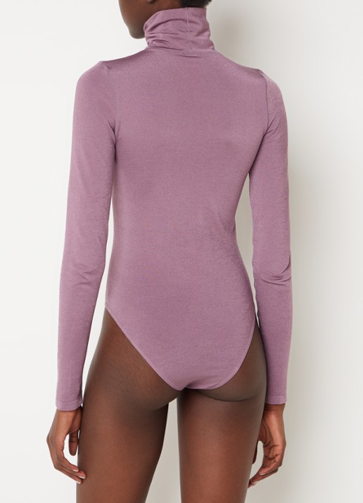 Wolford Colorado body met col - achterkant 3 lavendel