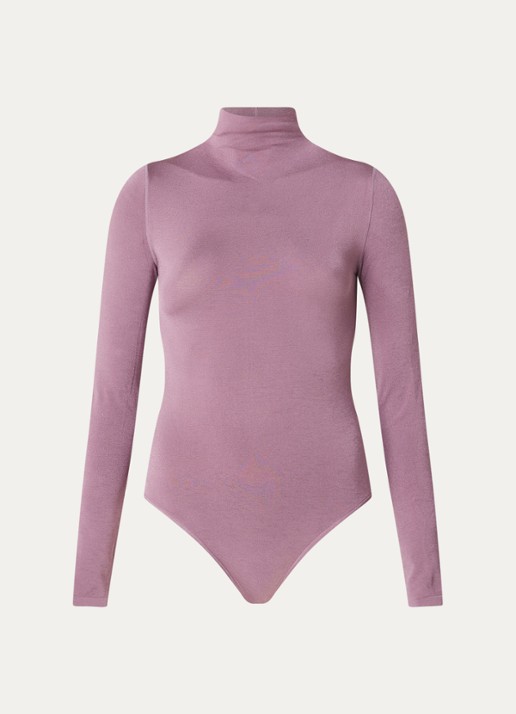 Wolford Colorado body met col - voorkant lavendel