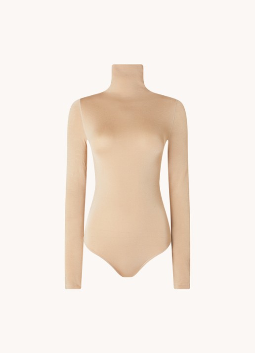 Wolford Colorado body met col - voorkant 4 beige