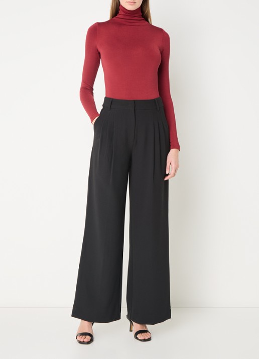 Wolford Colorado body met col - voorkant 4 donkerrood