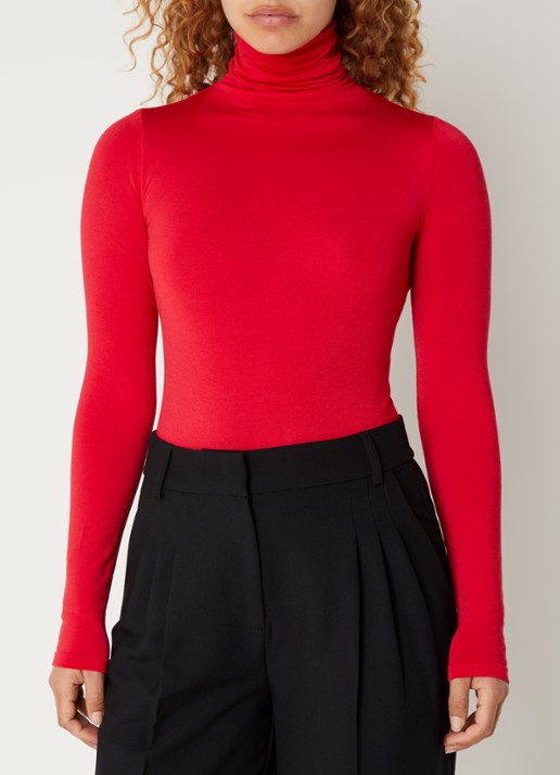 Wolford Colorado body met col - detail 4 cranberryrood