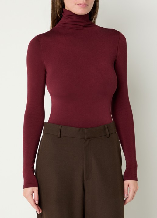 Wolford Colorado body met col - detail 2 diepzwart