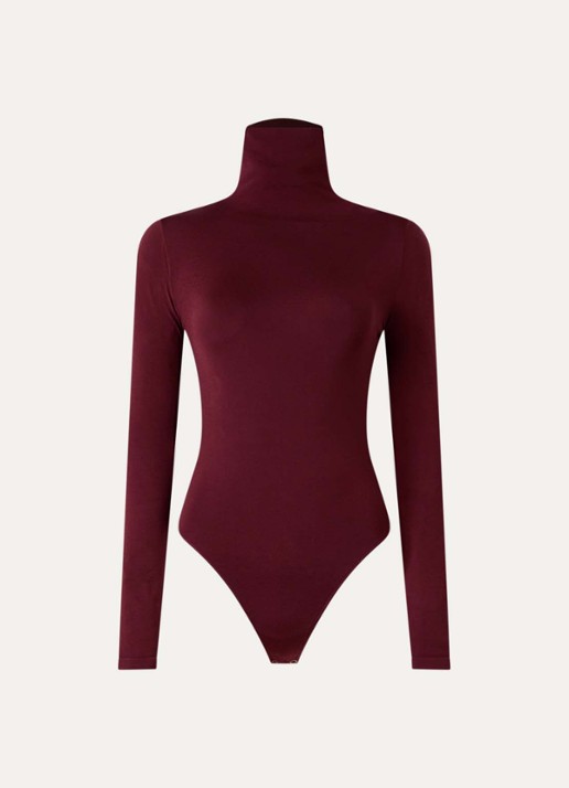 Wolford Colorado body met col - voorkant 3 diepzwart