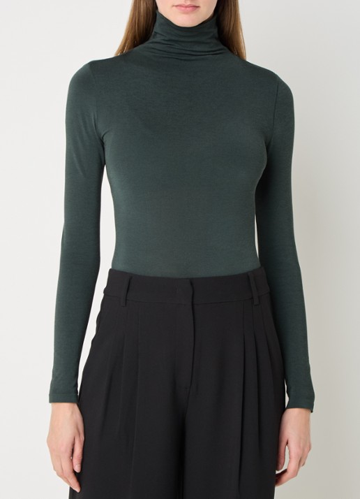 Wolford Colorado stringbody met col - detail 3 groen
