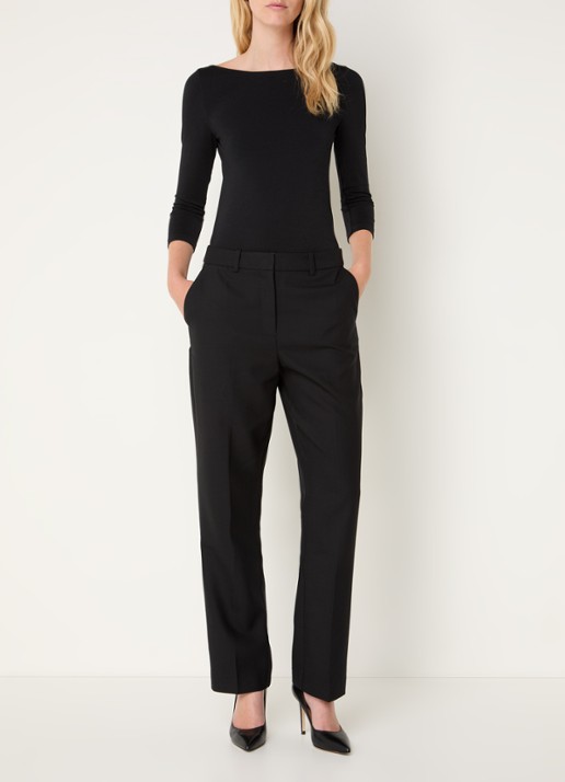 Wolford Cordoba top met boothals - voorkant 3 zwart
