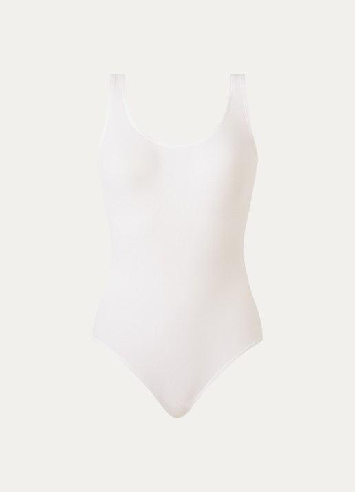Wolford Corrigerende body met ronde hals - voorkant wit