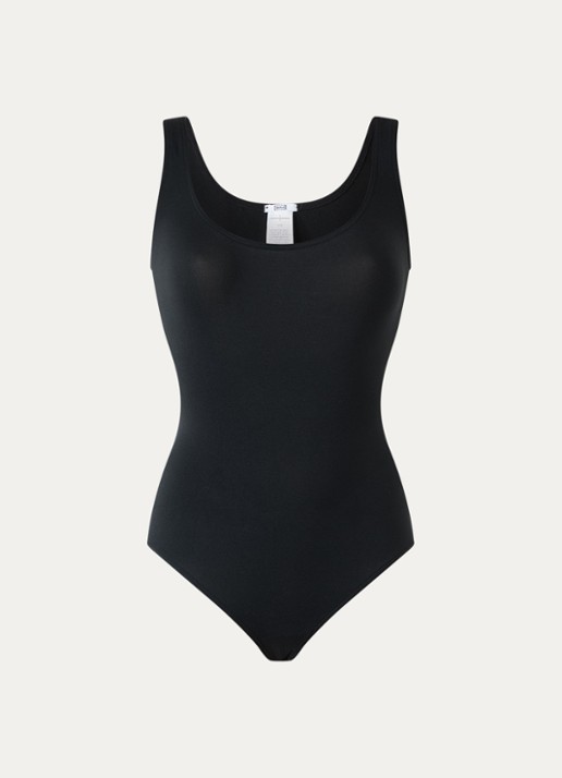 Wolford Corrigerende body met ronde hals - voorkant 2 zwart