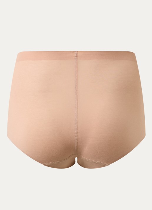 Wolford Cotton Contour naadloze high waisted slip - achterkant oudroze