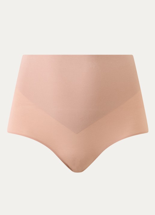 Wolford Cotton Contour naadloze high waisted slip - voorkant 2 oudroze