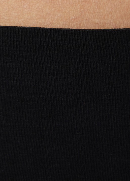 Wolford Cotton Contour naadloze high waisted slip - detail 3 zwart
