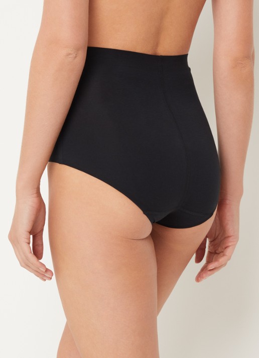Wolford Cotton Contour naadloze high waisted slip - achterkant 2 zwart