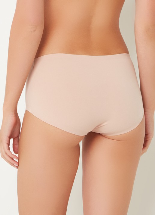 Wolford Cotton Contour naadloze slip - achterkant 4 zalmroze