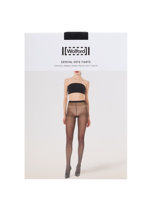 Wolford Crystal Dots panty met stippenprint in 20 denier