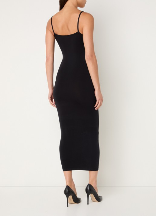 Wolford Fatal maxi jurk met spaghetti bandjes - achterkant 2 zwart