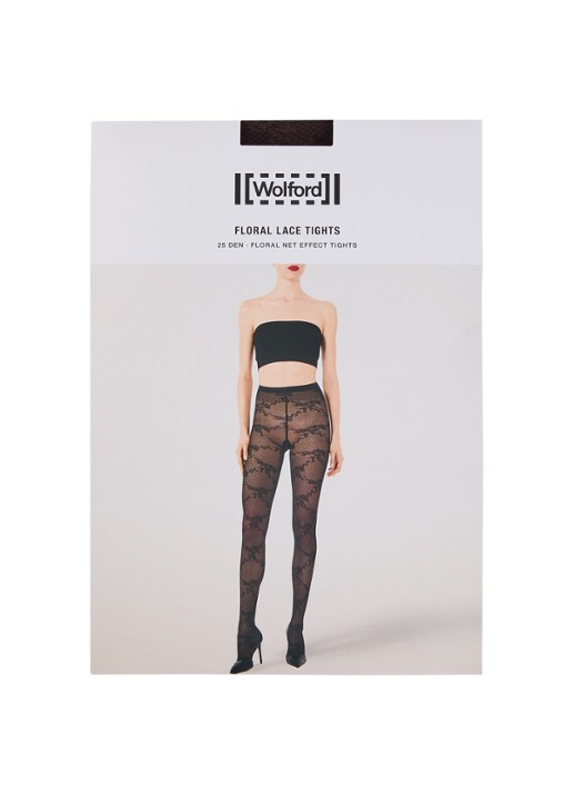 Wolford Floral Lace panty van kant in 25 denier